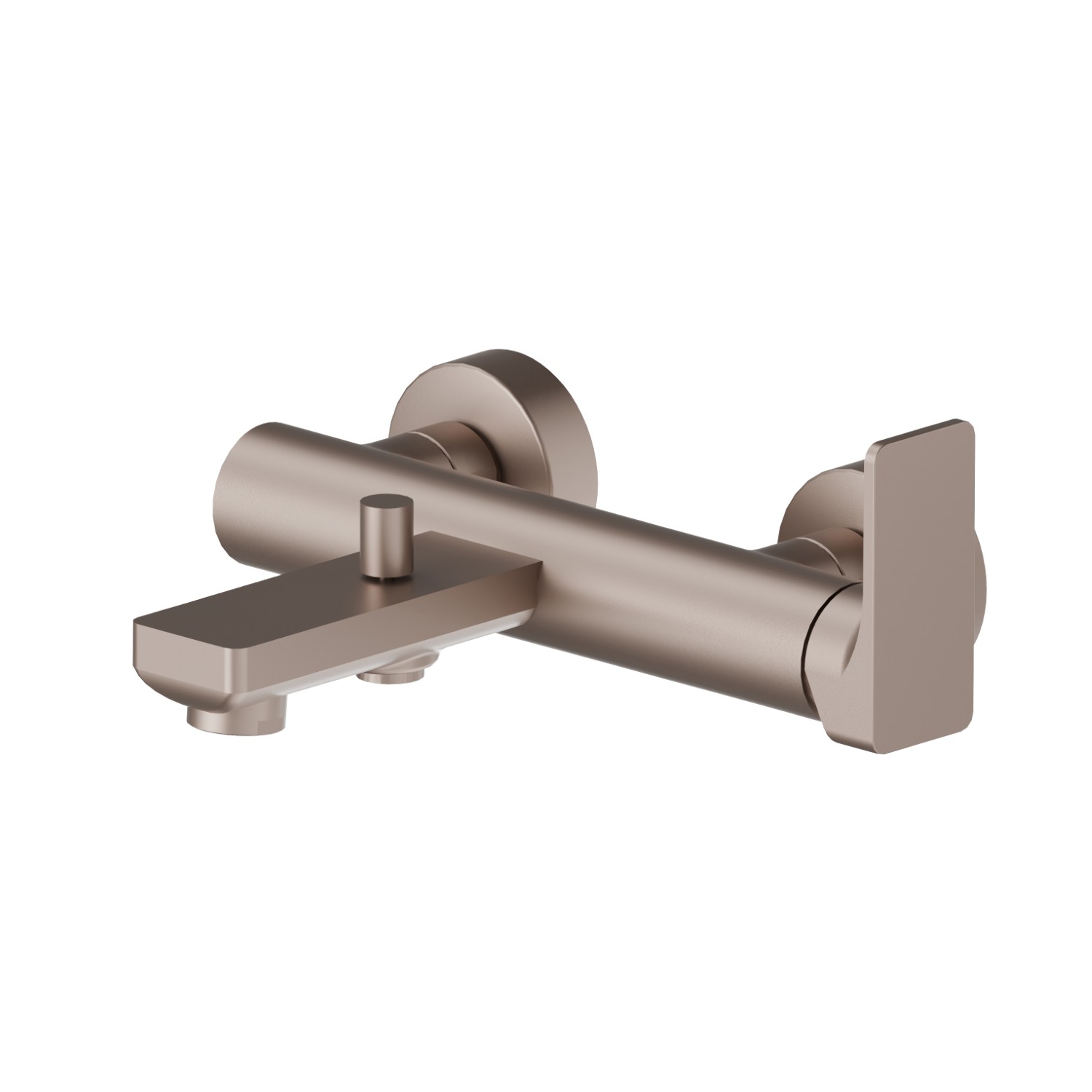 Single lever exposed bath mixer automatic diverter bath/shower set - finish Copper Glossy