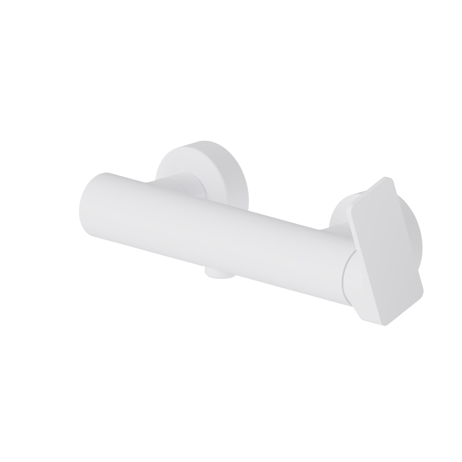 Single lever exposed shower mixer - finish Matt White