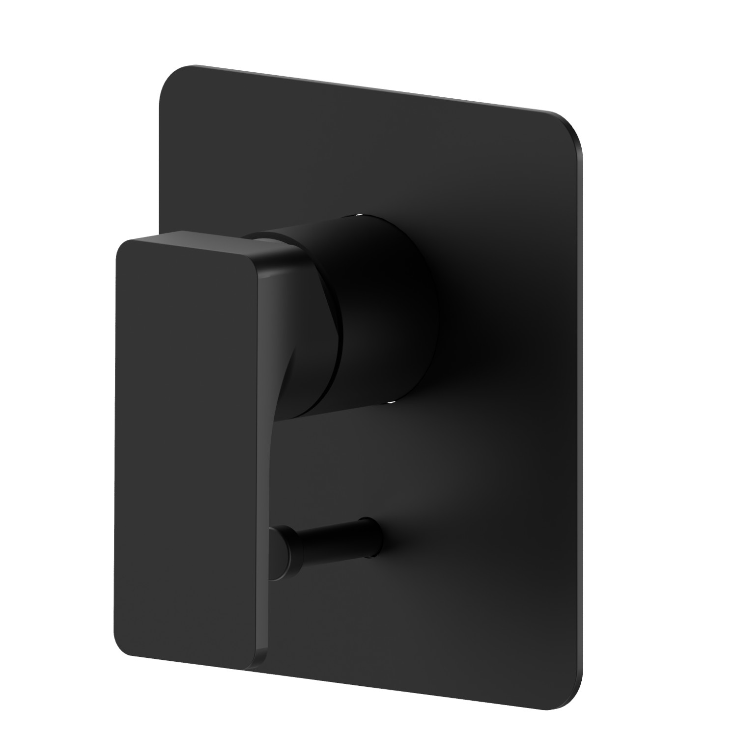 Einbau-einhebelmischer mit automatischer umstellung mit 2-wege, 1/2” ein- und ausgänge. Außenteil - oberfläche  Schwarz matt