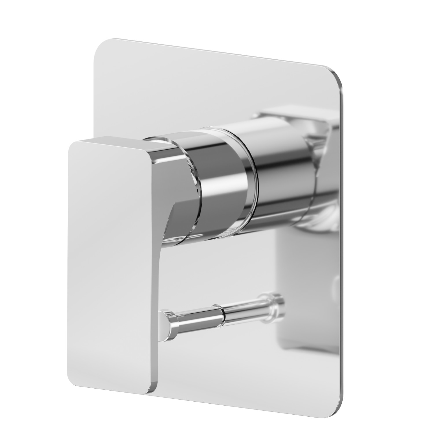 Einbau-einhebelmischer mit automatischer umstellung mit 2-wege, 1/2” ein- und ausgänge. Außenteil - oberfläche Chrom