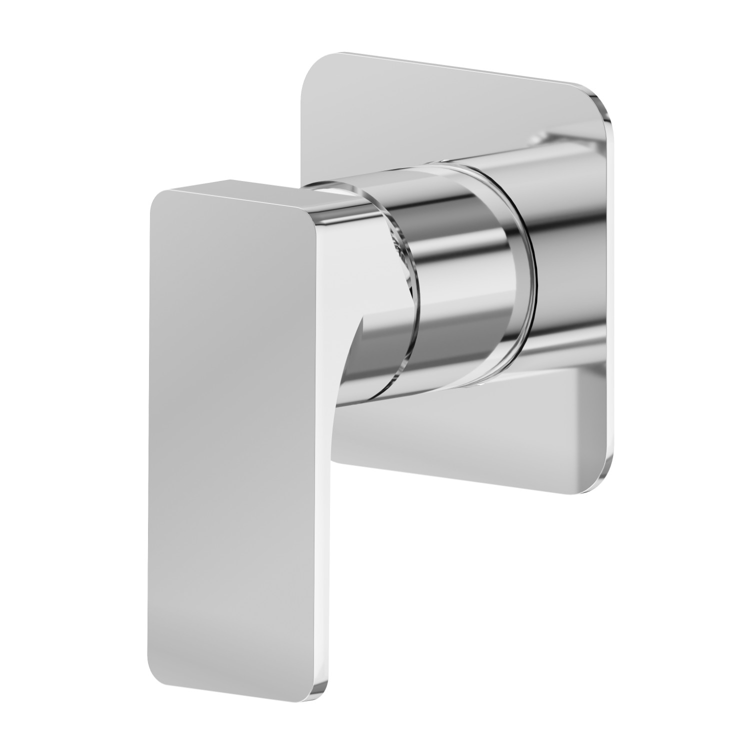 Miscelatore monocomando ad incasso ad una uscita, ingressi ed uscite da 1/2”. Parte esterna - finitura Cromo