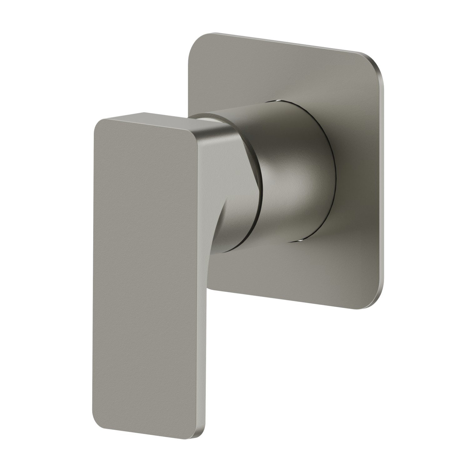 Miscelatore monocomando ad incasso ad una uscita, ingressi ed uscite da 1/2”. Parte esterna - finitura Titanium Satin