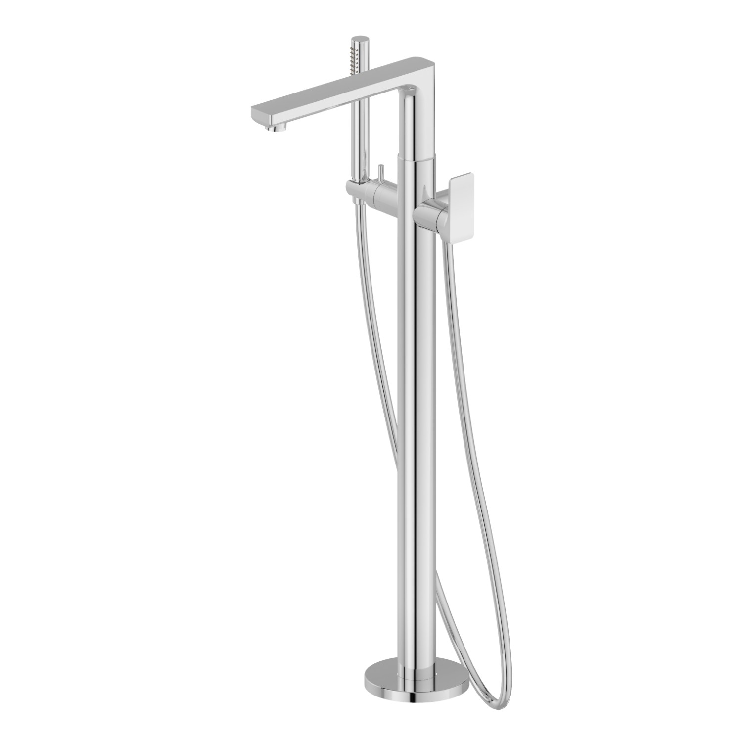Floor mounted bath group - finish Chrome