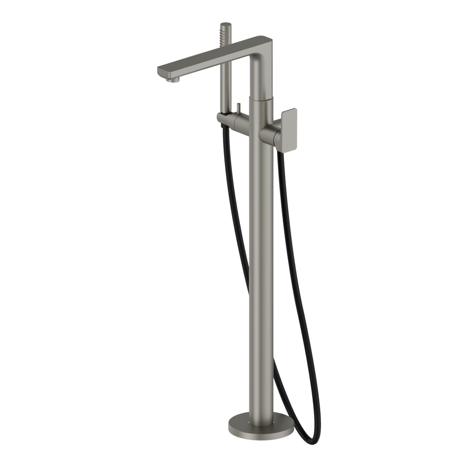 Floor mounted bath group - finish Titanium Satin