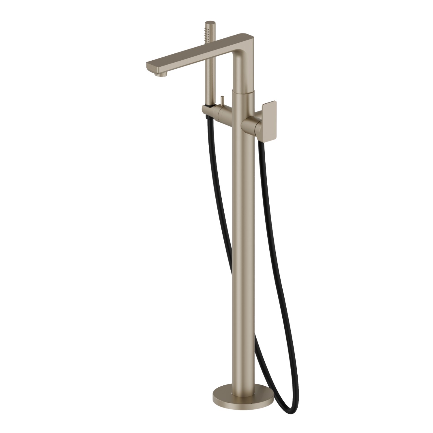 Mitigeur sur pied pour baignoire ilôt - finition Gold Satin