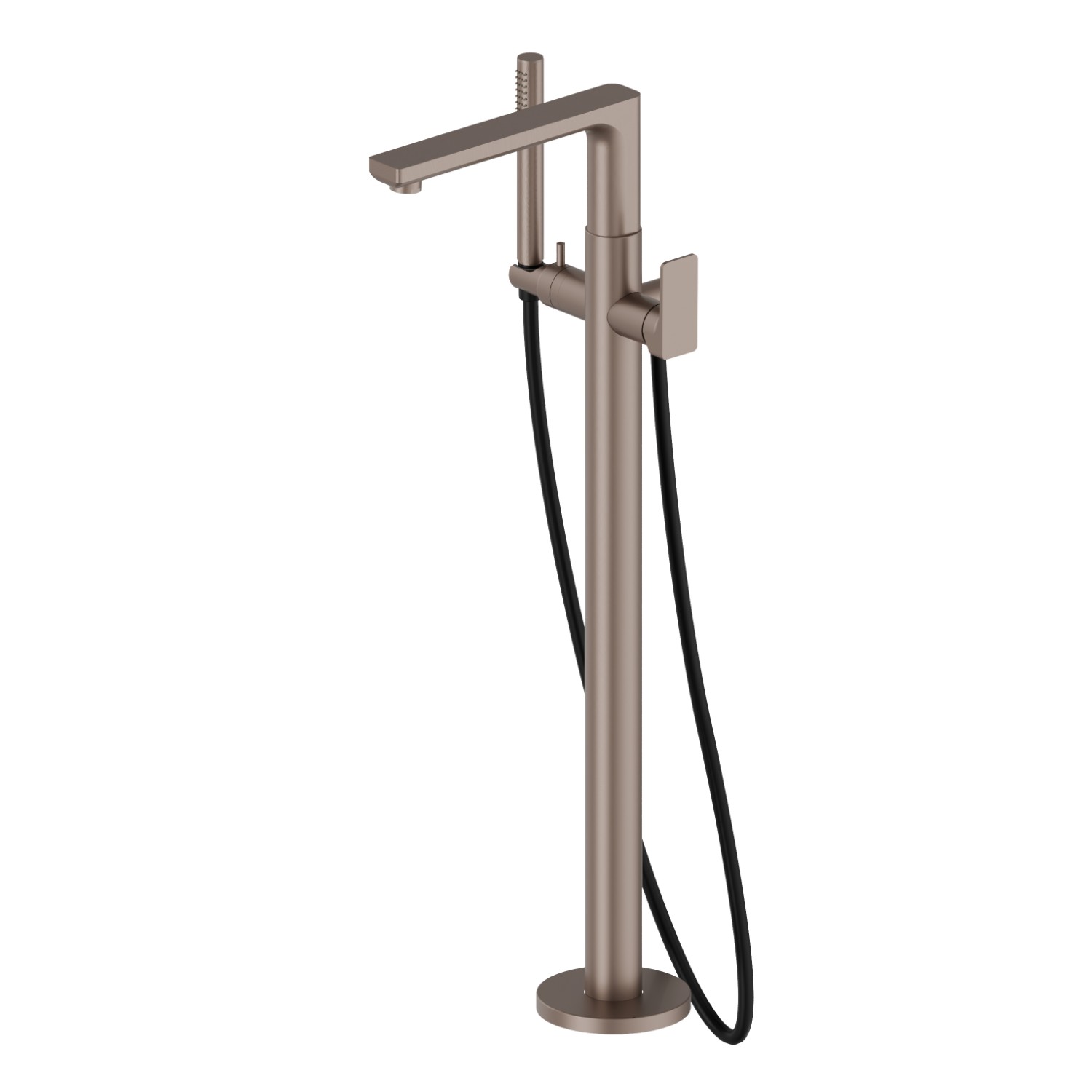 Floor mounted bath group - finish Copper Glossy