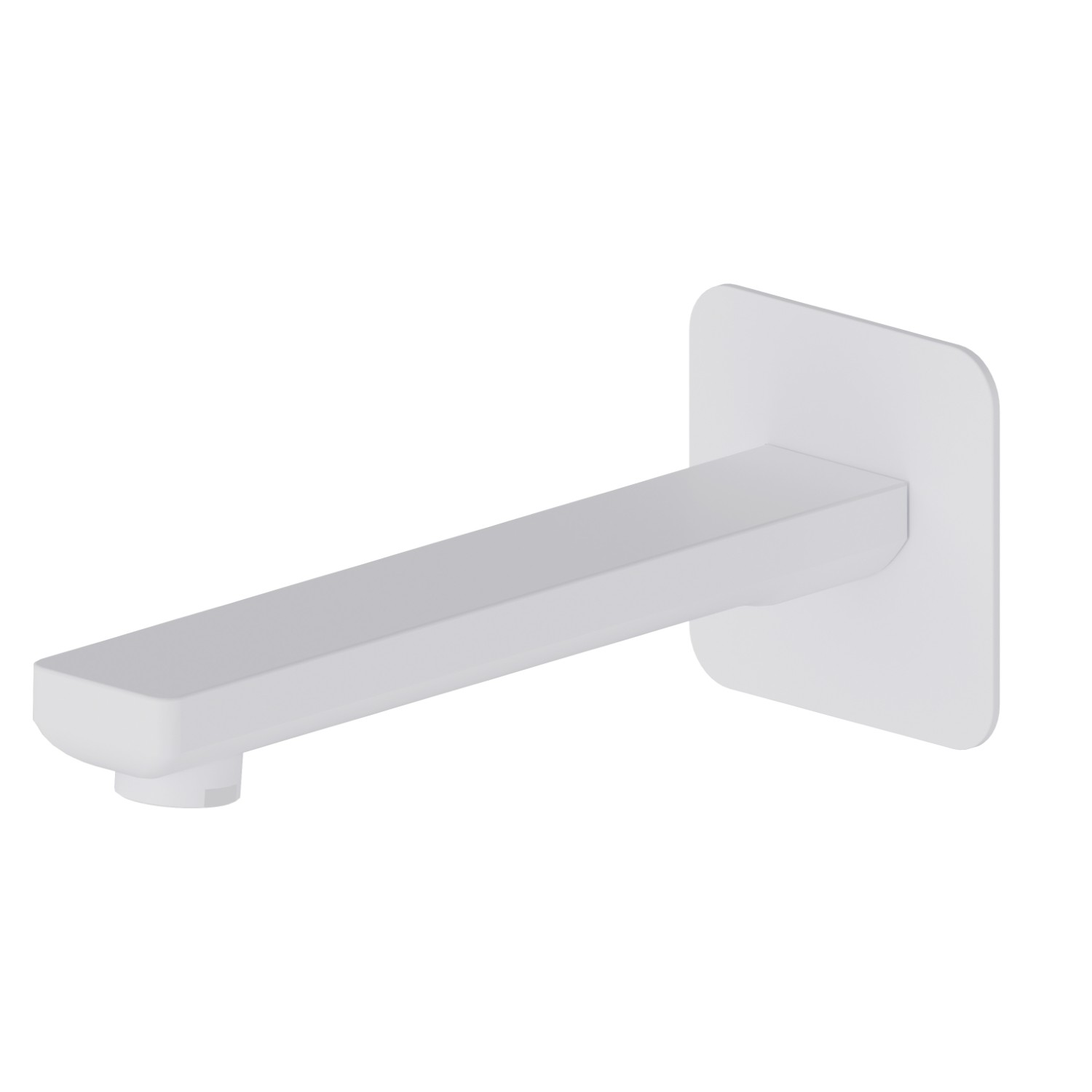 Wall spout for bath group with 1/2” connection - finish Matt White