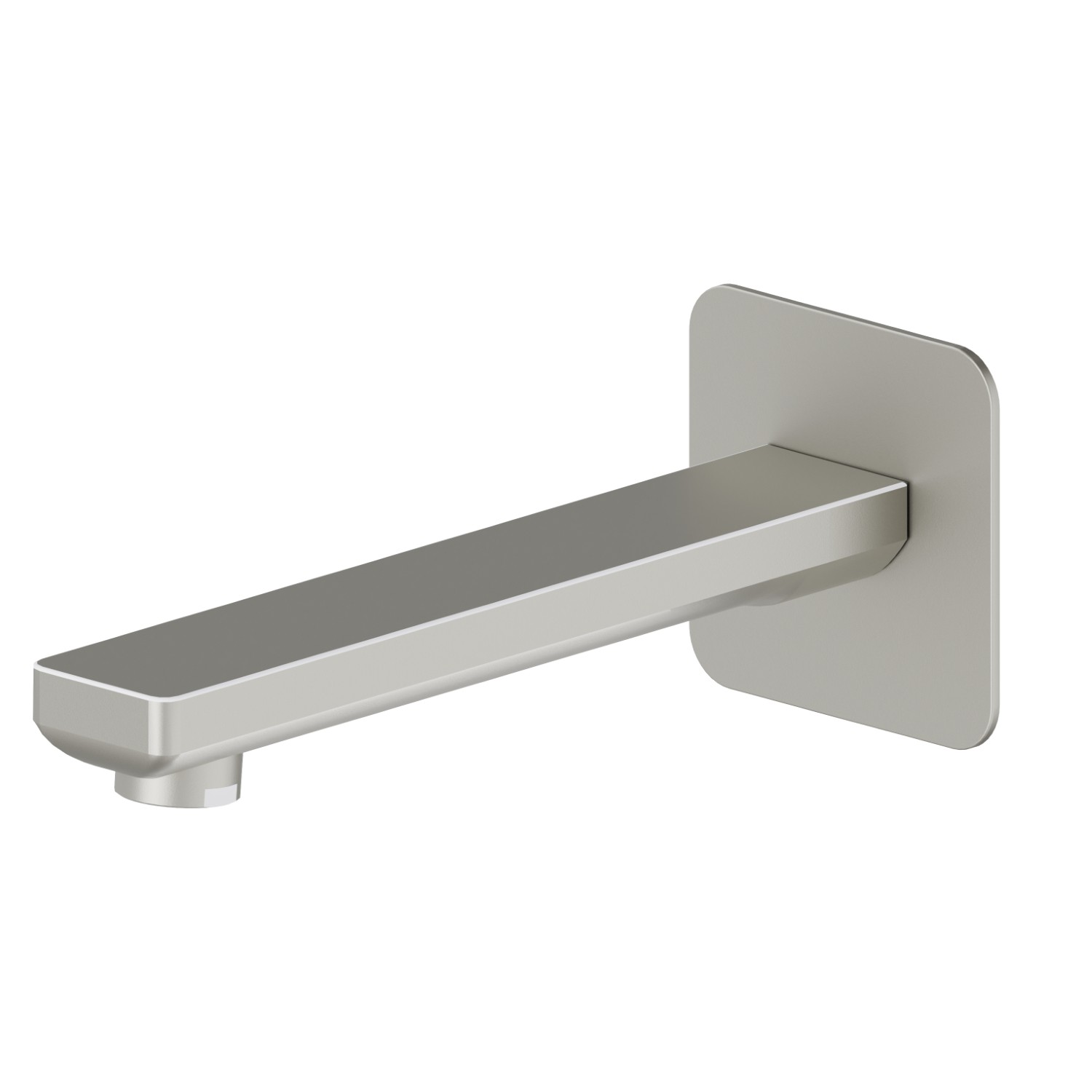 Wall spout for bath group with 1/2” connection - finish Titanium Satin