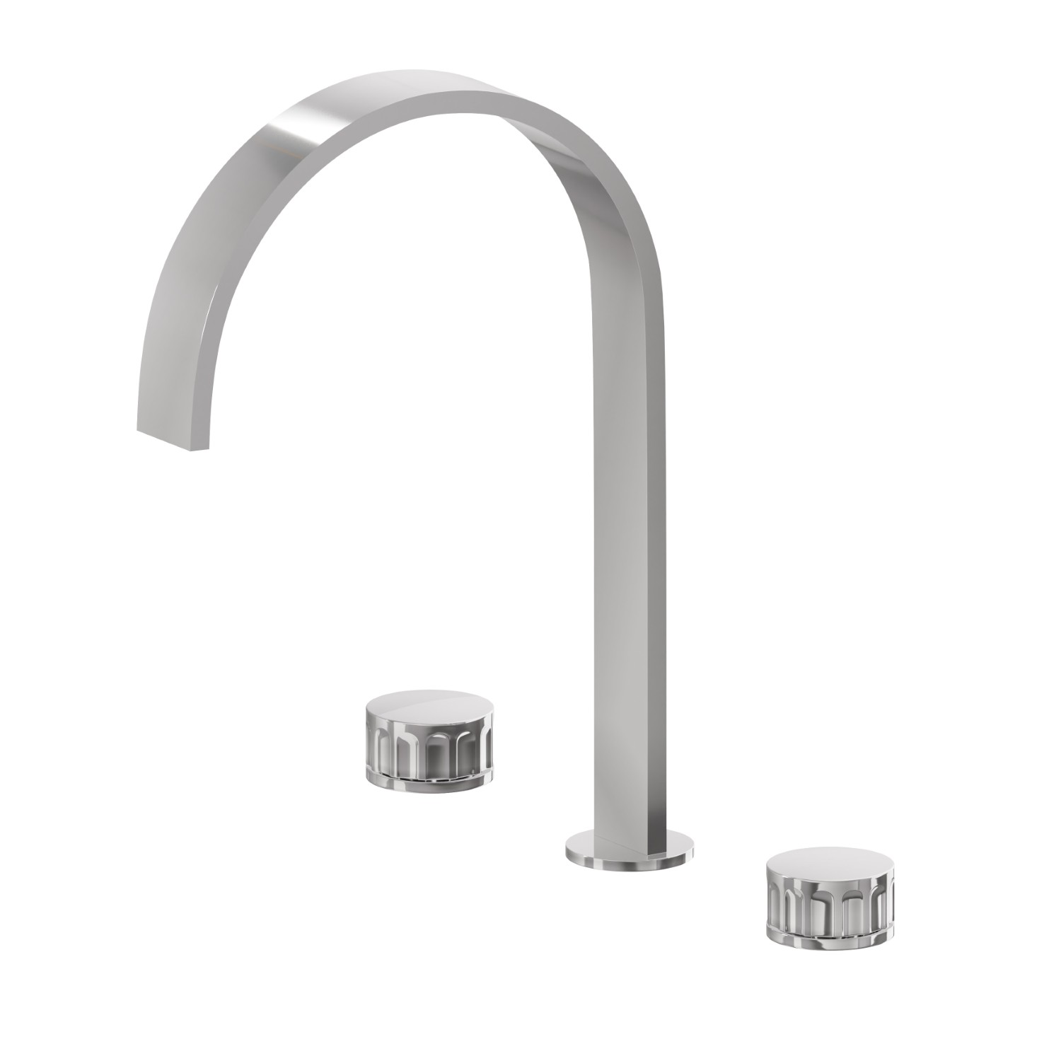 Gruppo lavabo 3 fori. Attacco piantana da 1/2” - finitura Cromo