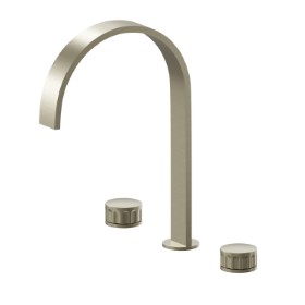 3-hole basin group. 1/2” T piece - finish PVD Brushed Pale Gold