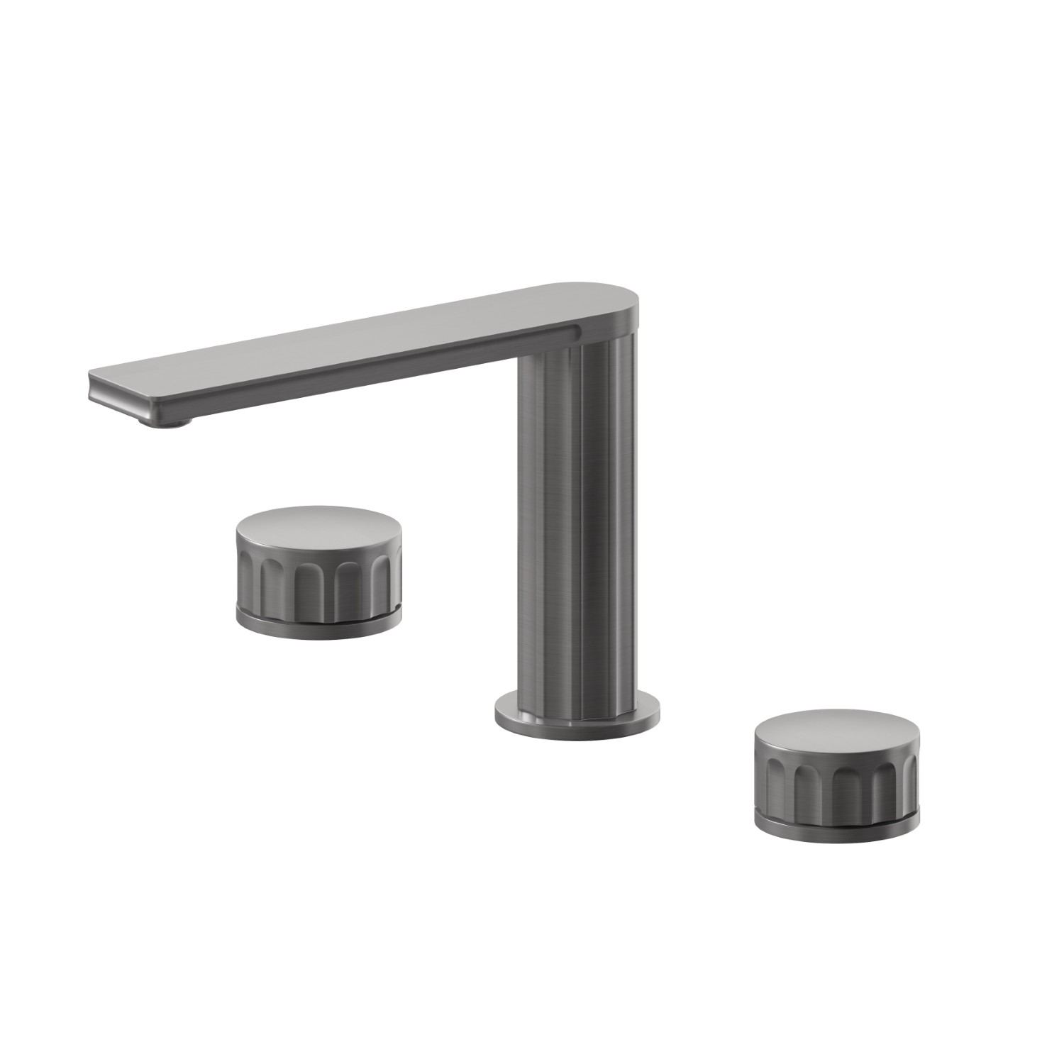 3-hole basin group. 1/2” T piece - finish PVD Brushed Gun Metal