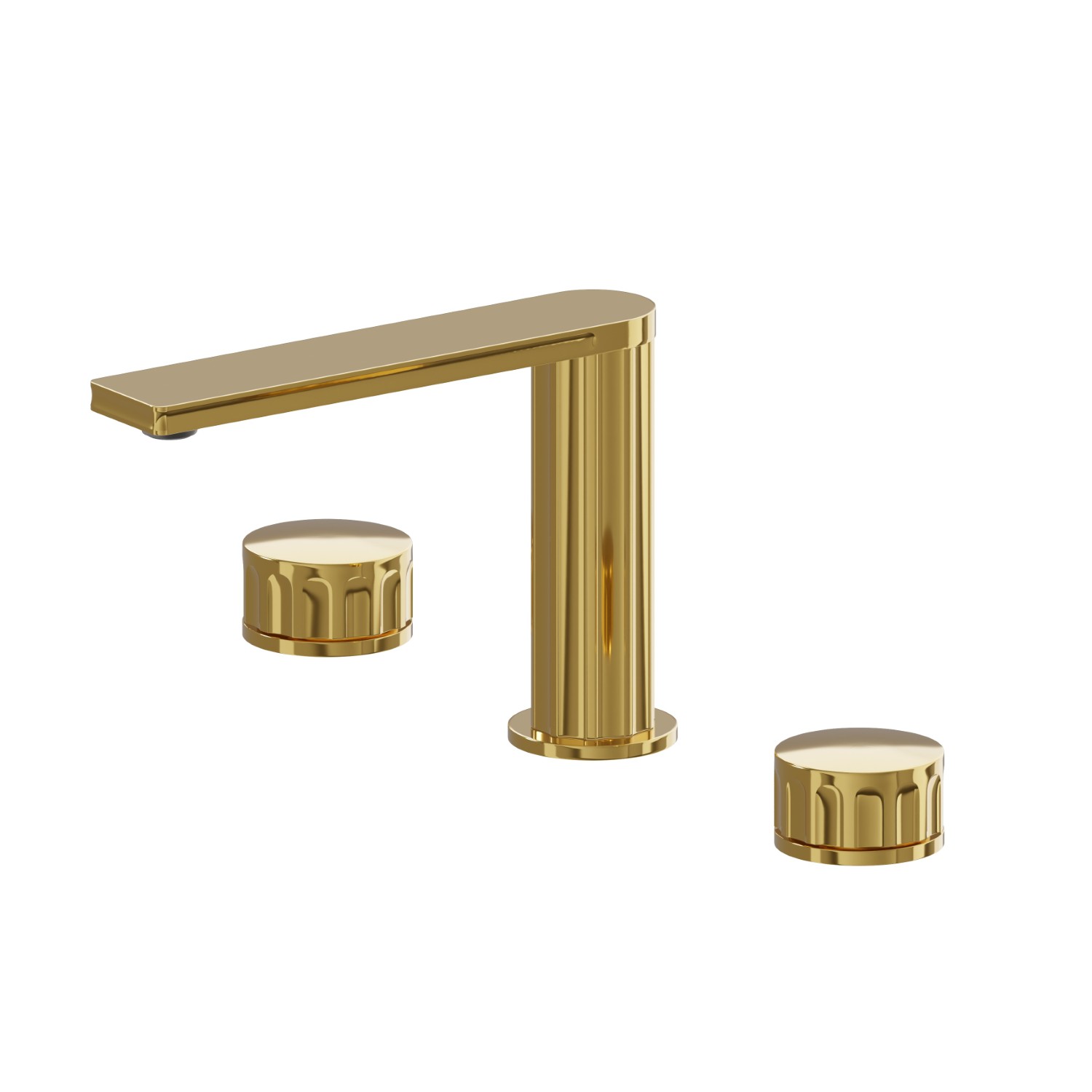 3-hole basin group. 1/2” T piece - finish PVD Glossy Gold