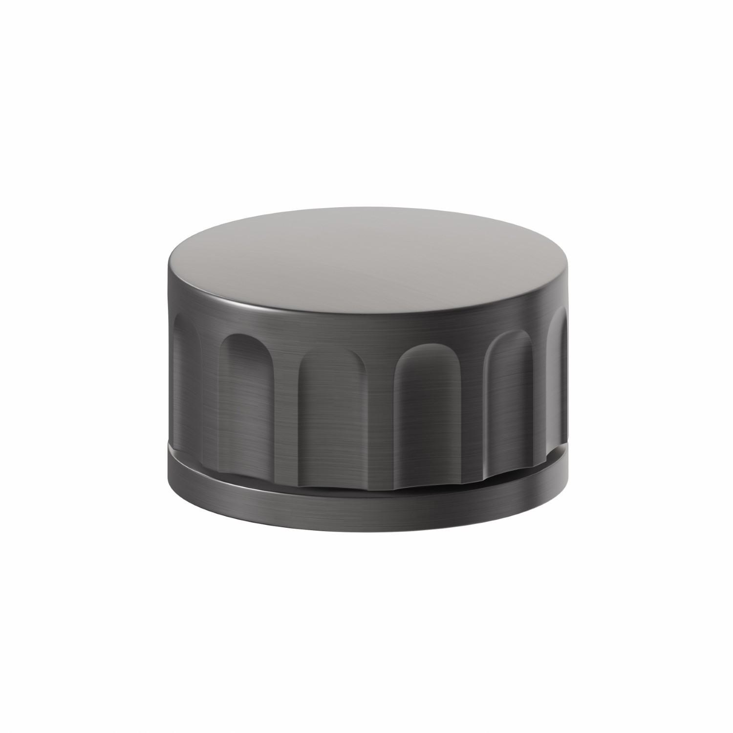 Single lever deck-mounted washbasin control - finish PVD Brushed Gun Metal