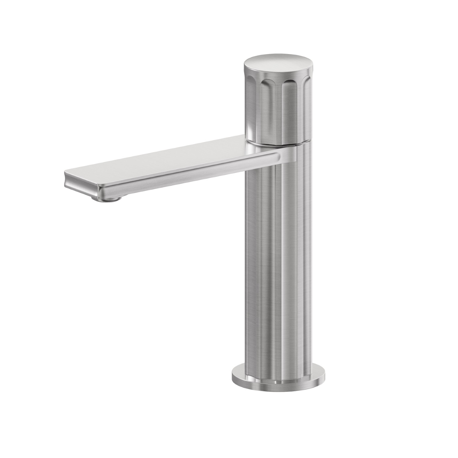 Mitigeur lavabo - finition PVD Brushed steel