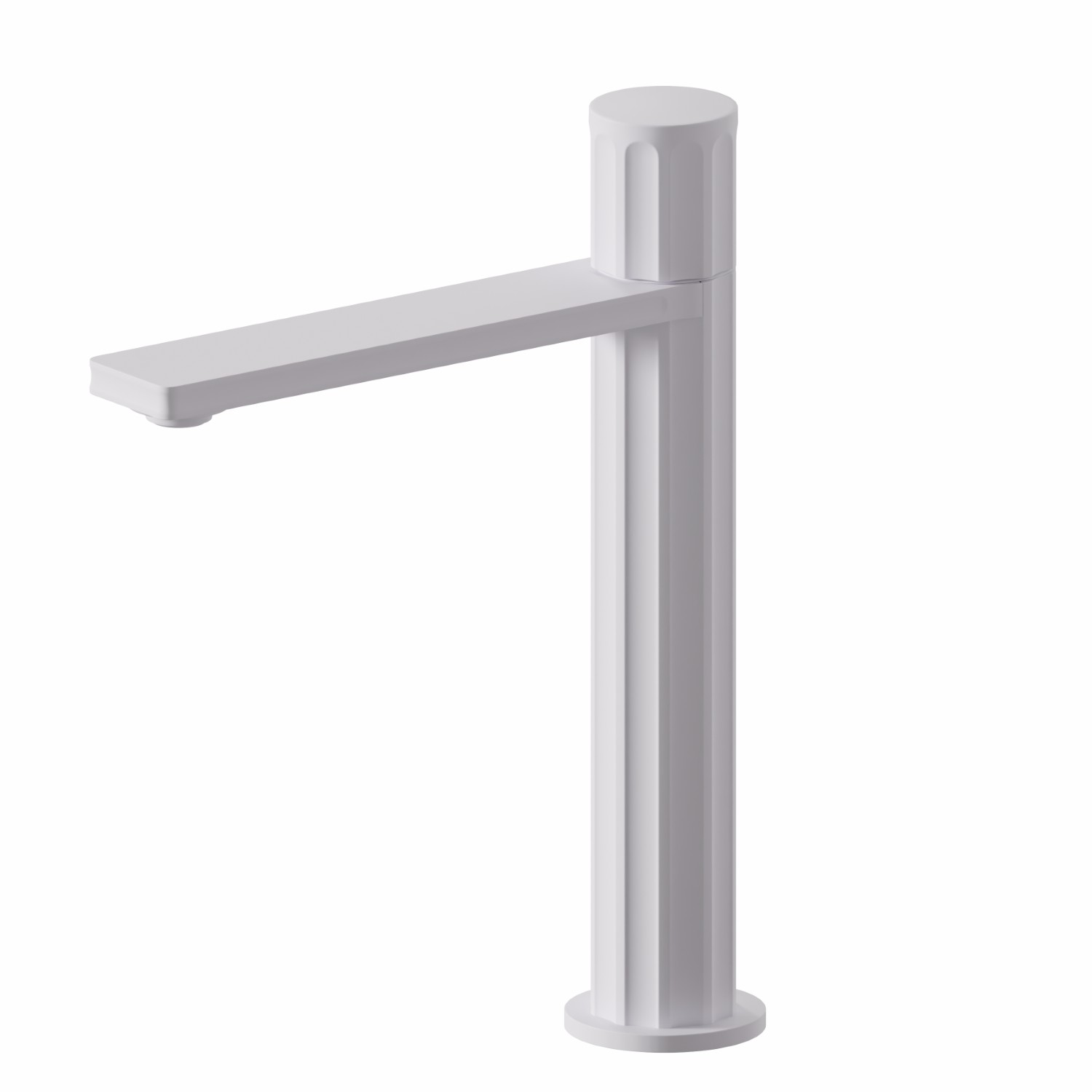 Single lever mixer, medium version for above counter basin - finish Matt White