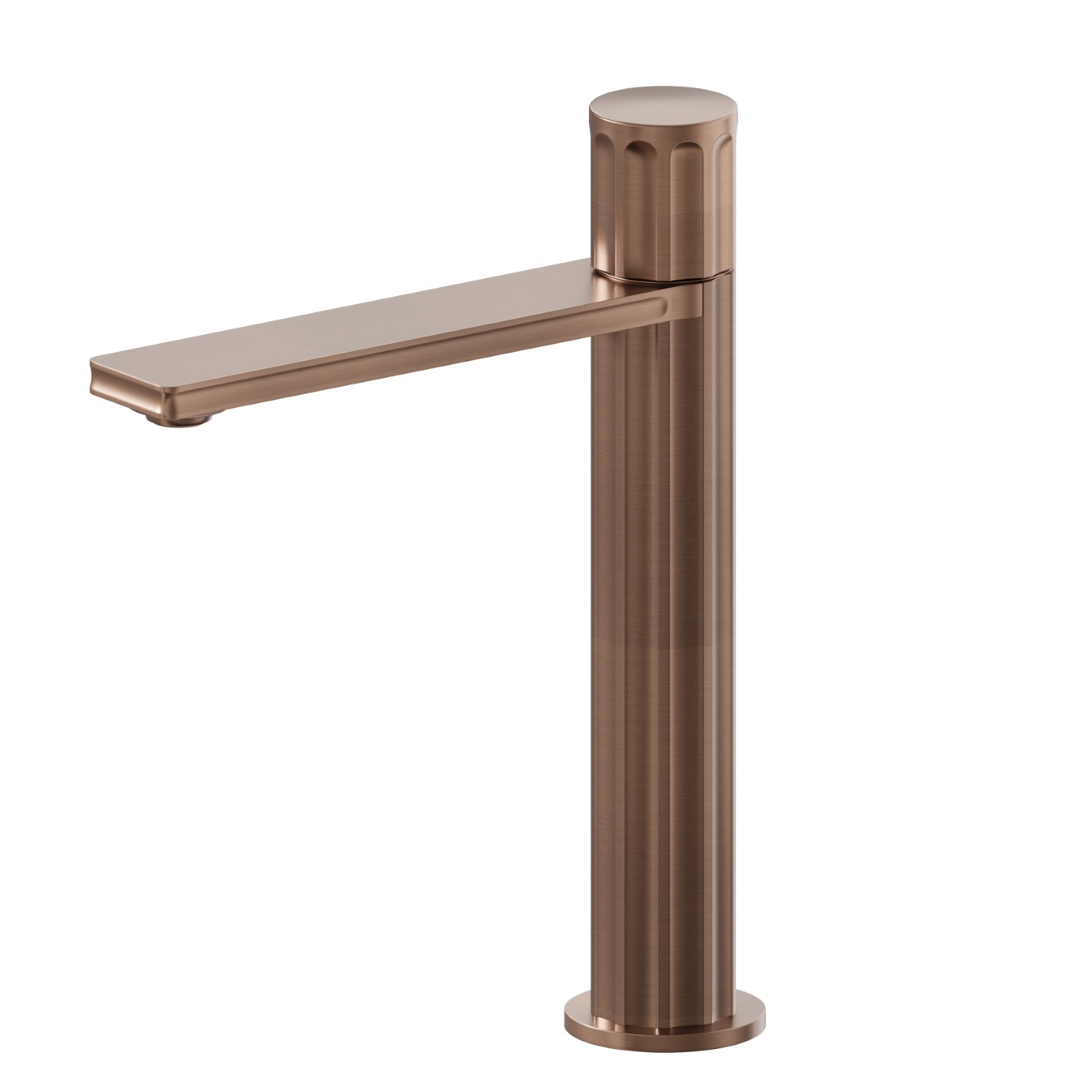 Single lever mixer, medium version for above counter basin - finish PVD Brushed Copper Bronze