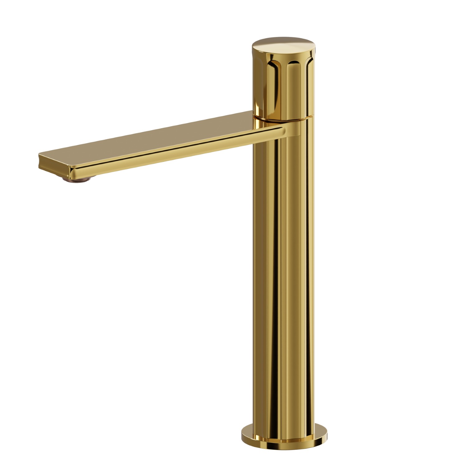 Single lever mixer, medium version for above counter basin - finish PVD Glossy Gold