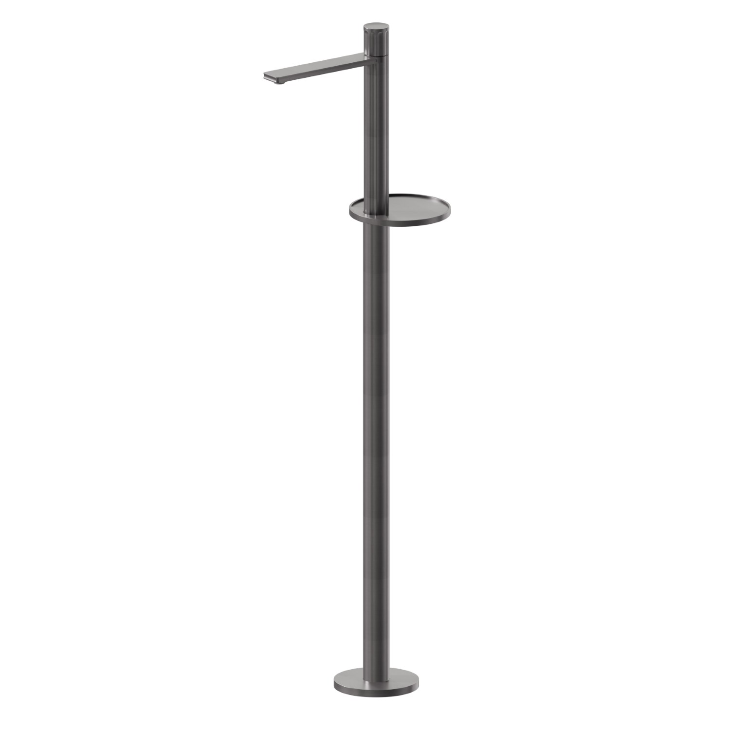 Mitigeur monocommande pour lavabo sur colonne d’alimentation au sol - finition PVD Brushed Gun Metal
