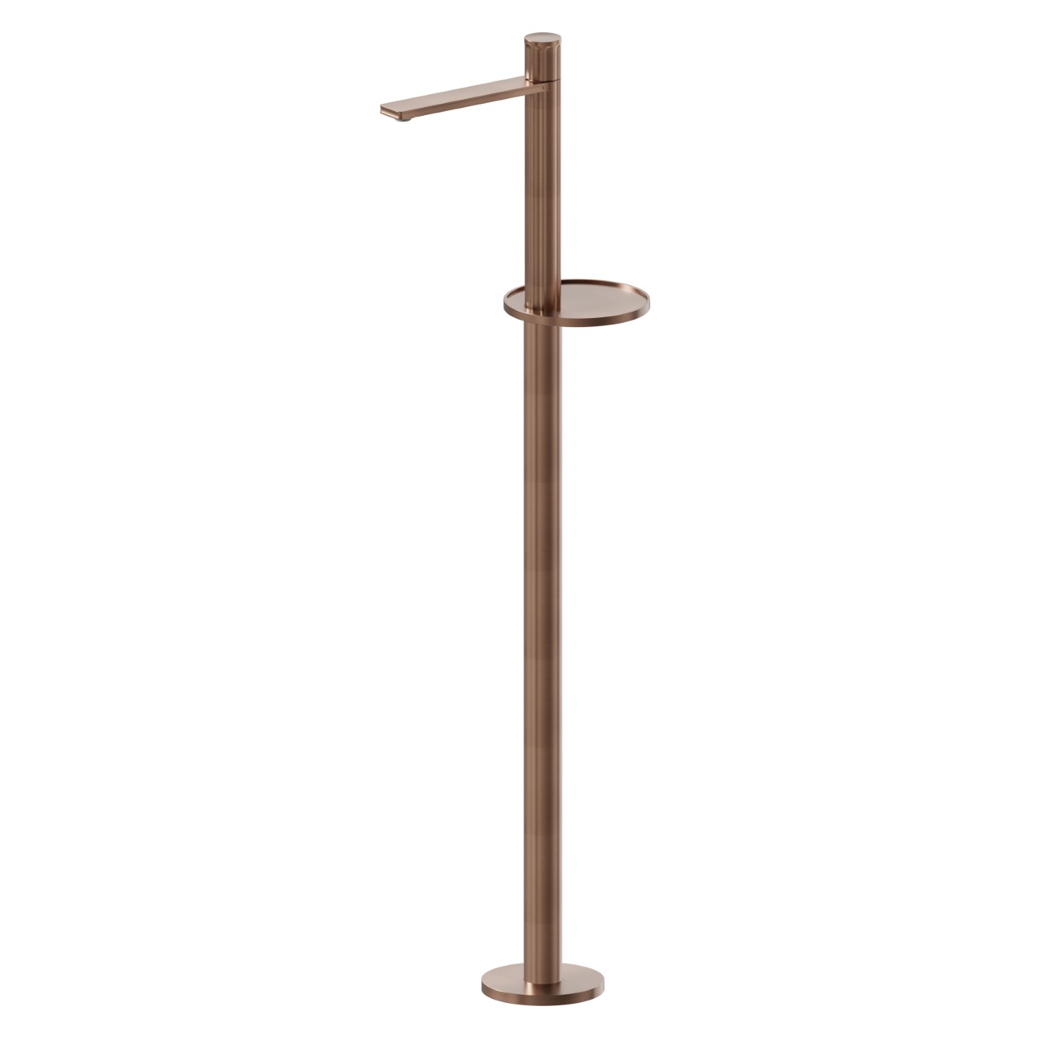 Mitigeur monocommande pour lavabo sur colonne d’alimentation au sol - finition PVD Brushed Copper Bronze