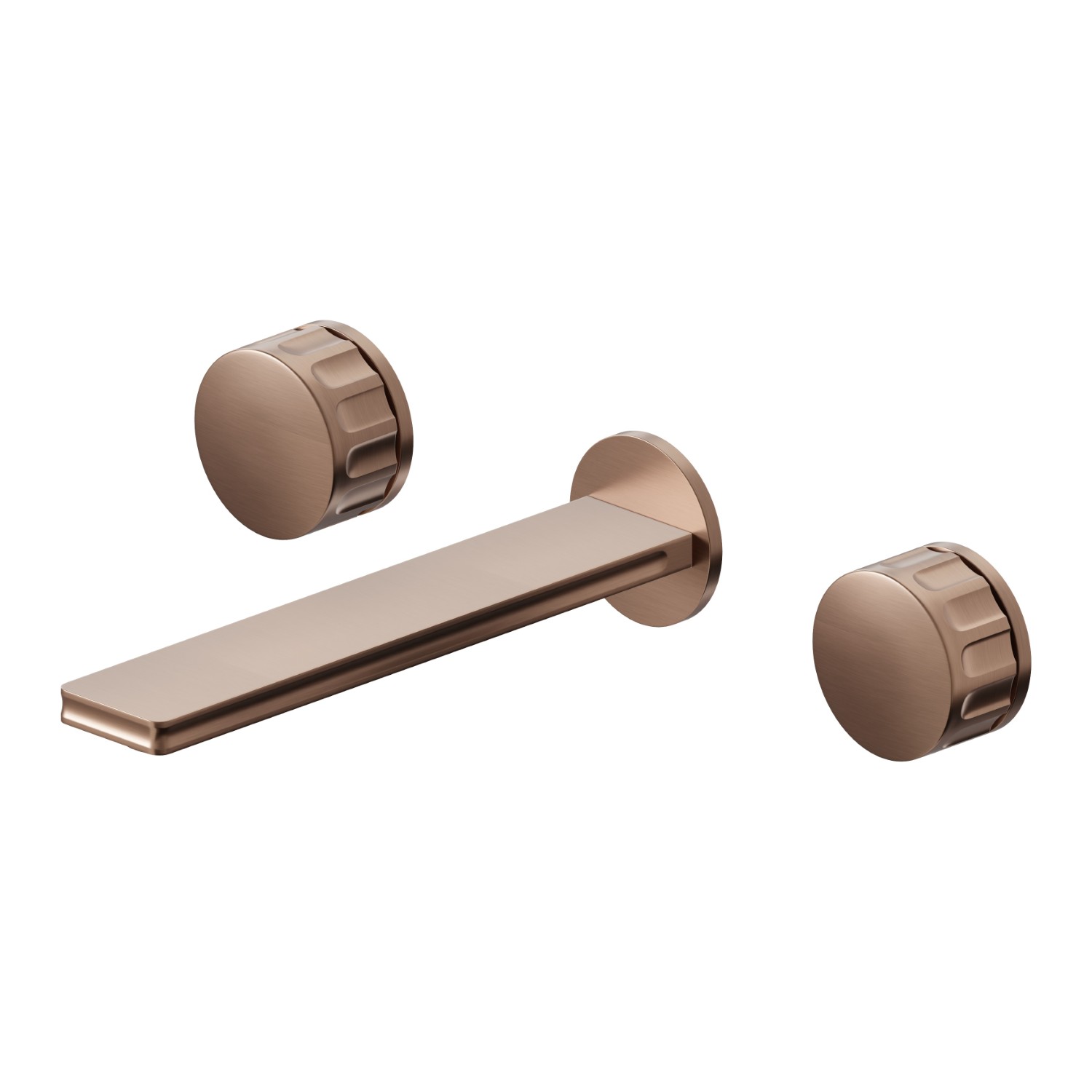 3-hole wall-mounted washbasin group - finish PVD Brushed Copper Bronze