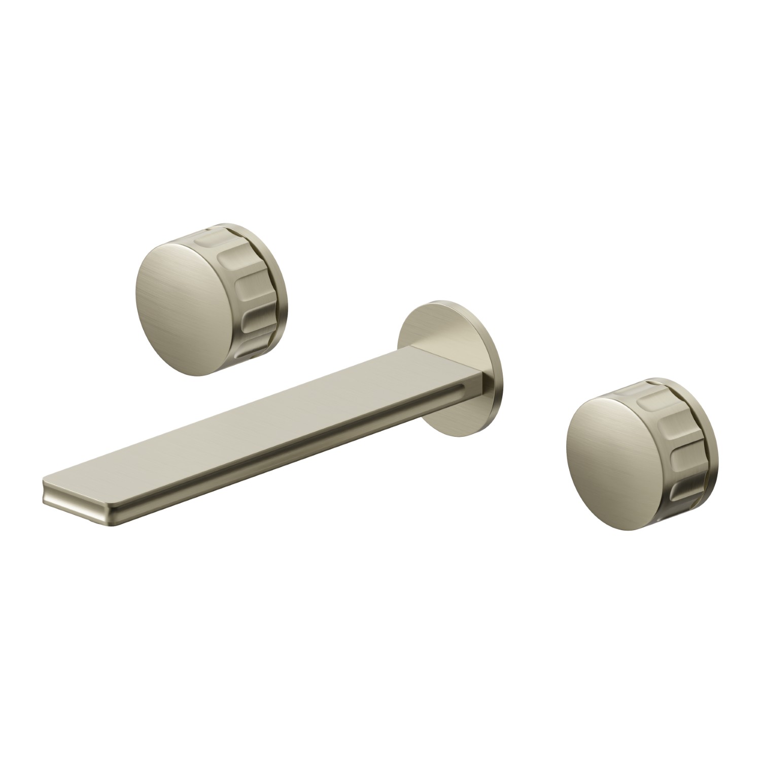 3-hole wall-mounted washbasin group - finish PVD Brushed Pale Gold