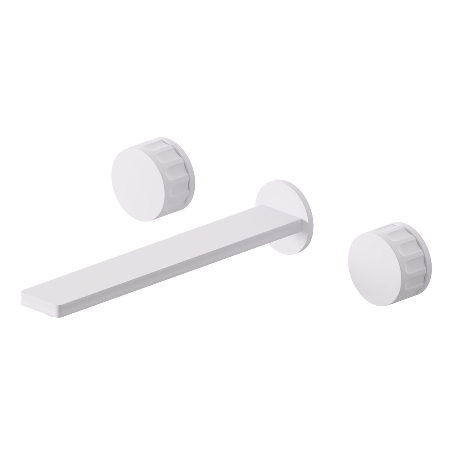 3-hole wall-mounted washbasin group - finish Matt White
