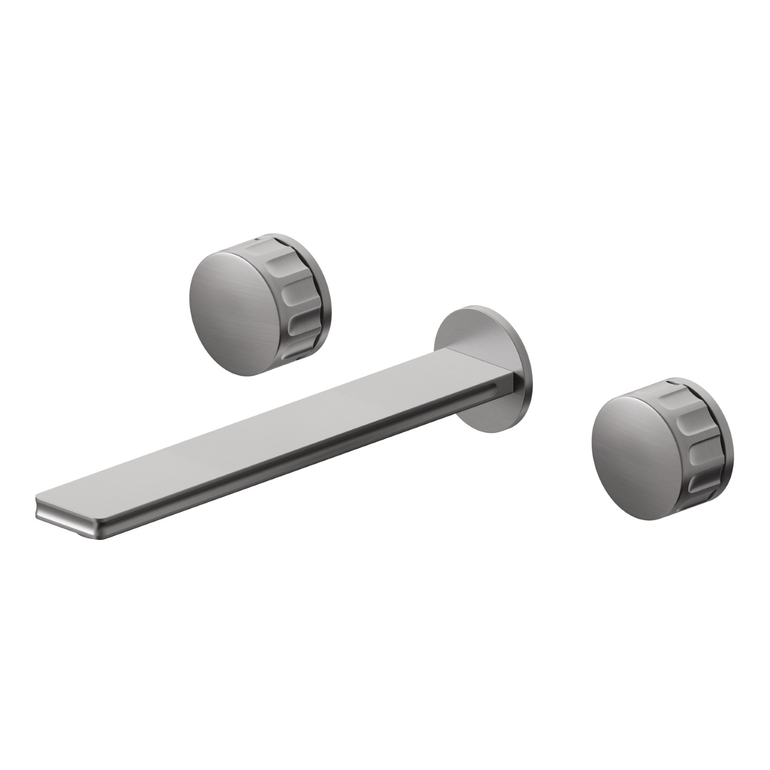 3-hole wall-mounted washbasin group - finish PVD Brushed Gun Metal