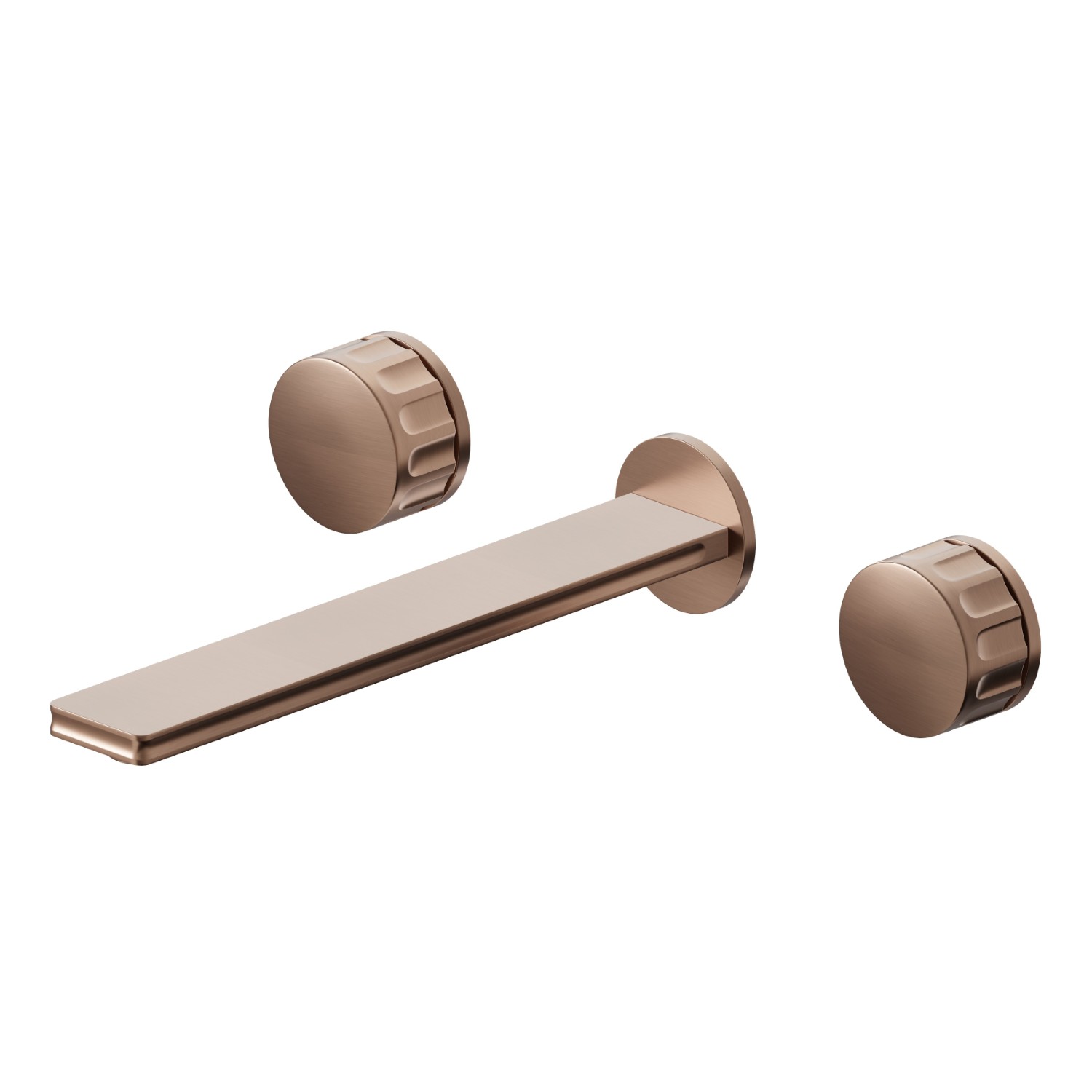 3-hole wall-mounted washbasin group - finish PVD Brushed Copper Bronze