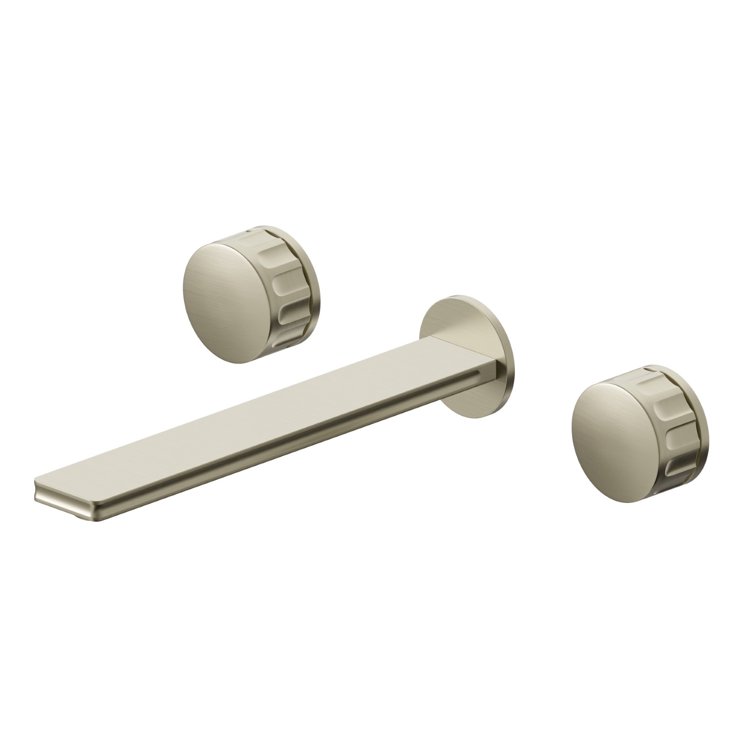 3-hole wall-mounted washbasin group - finish PVD Brushed Pale Gold