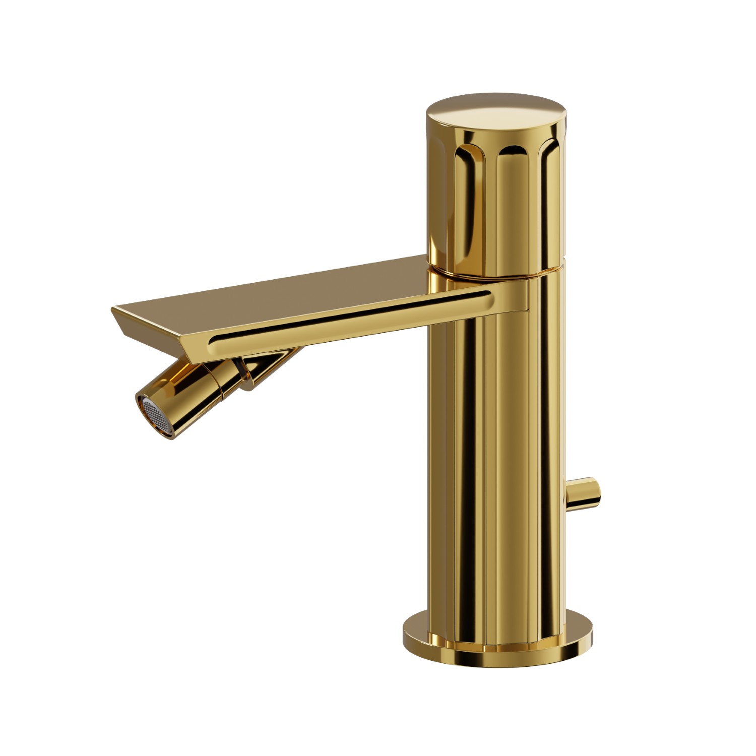 Single lever bidet mixer basin group - finish PVD Glossy Gold