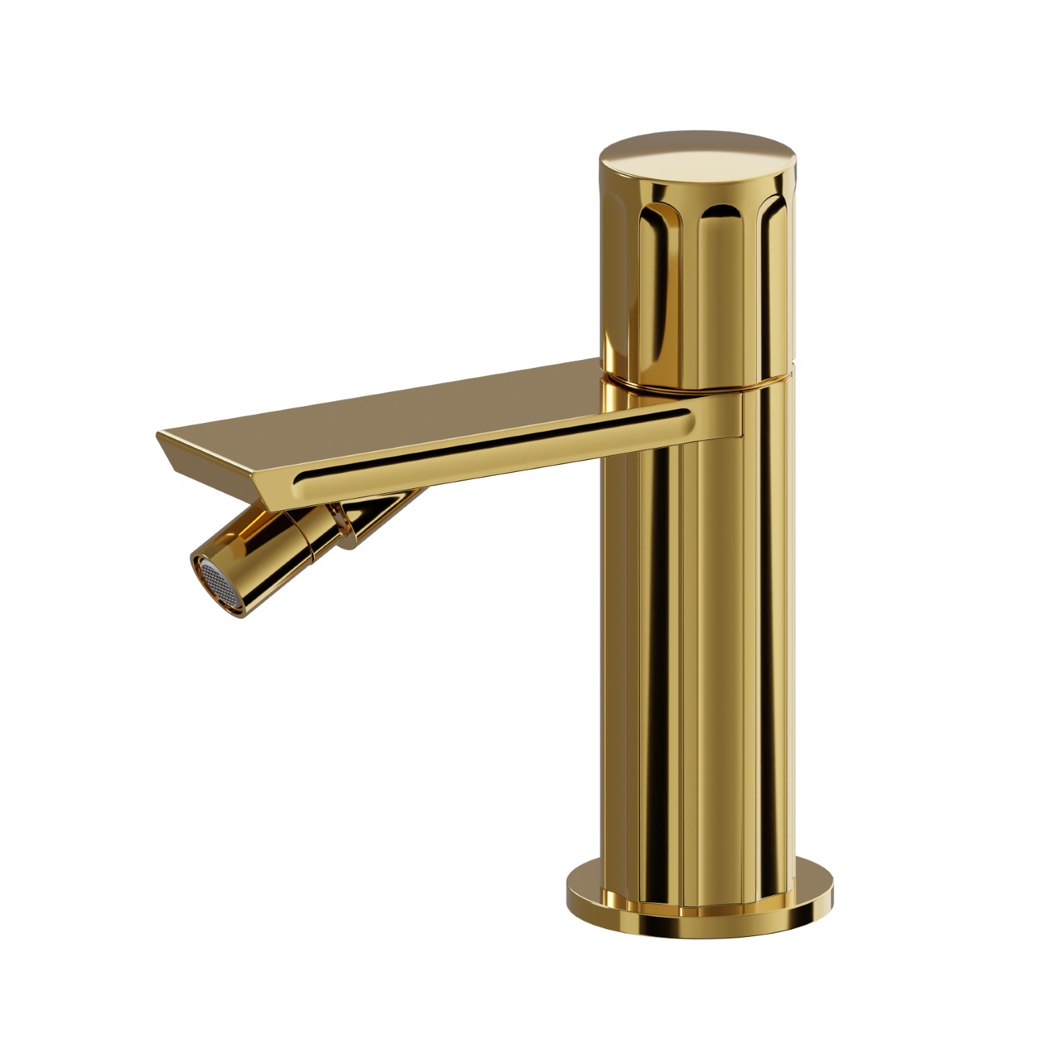 Single lever bidet mixer basin group - finish PVD Glossy Gold