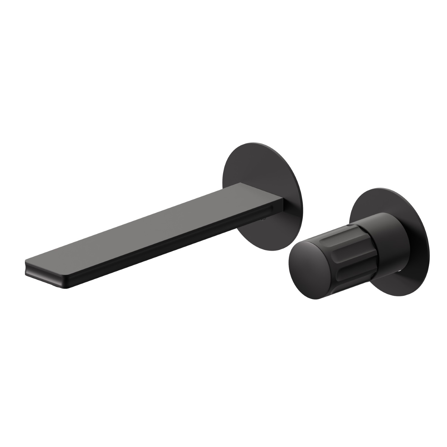 2-hole wall-mounted washbasin group - finish Matt Black