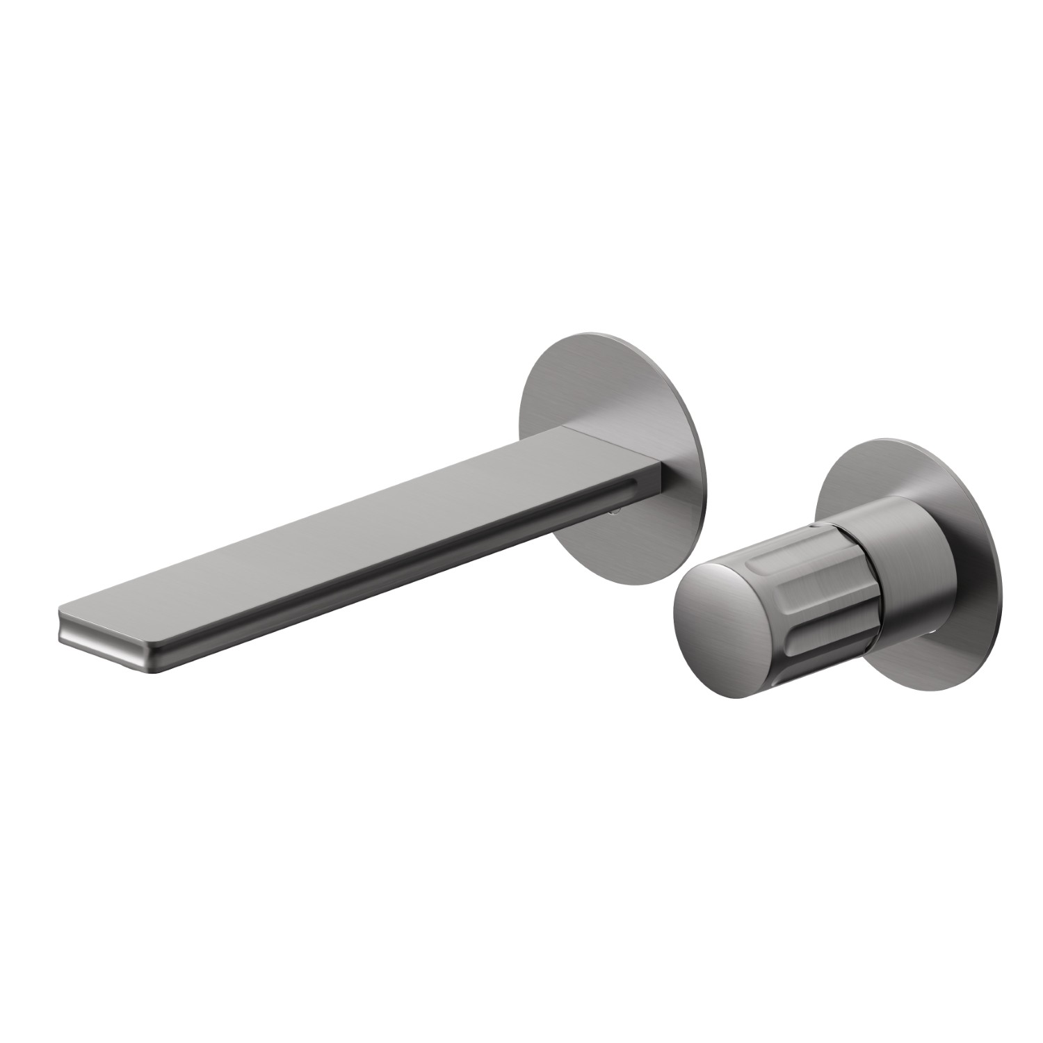 2-hole wall-mounted washbasin group - finish PVD Brushed Gun Metal