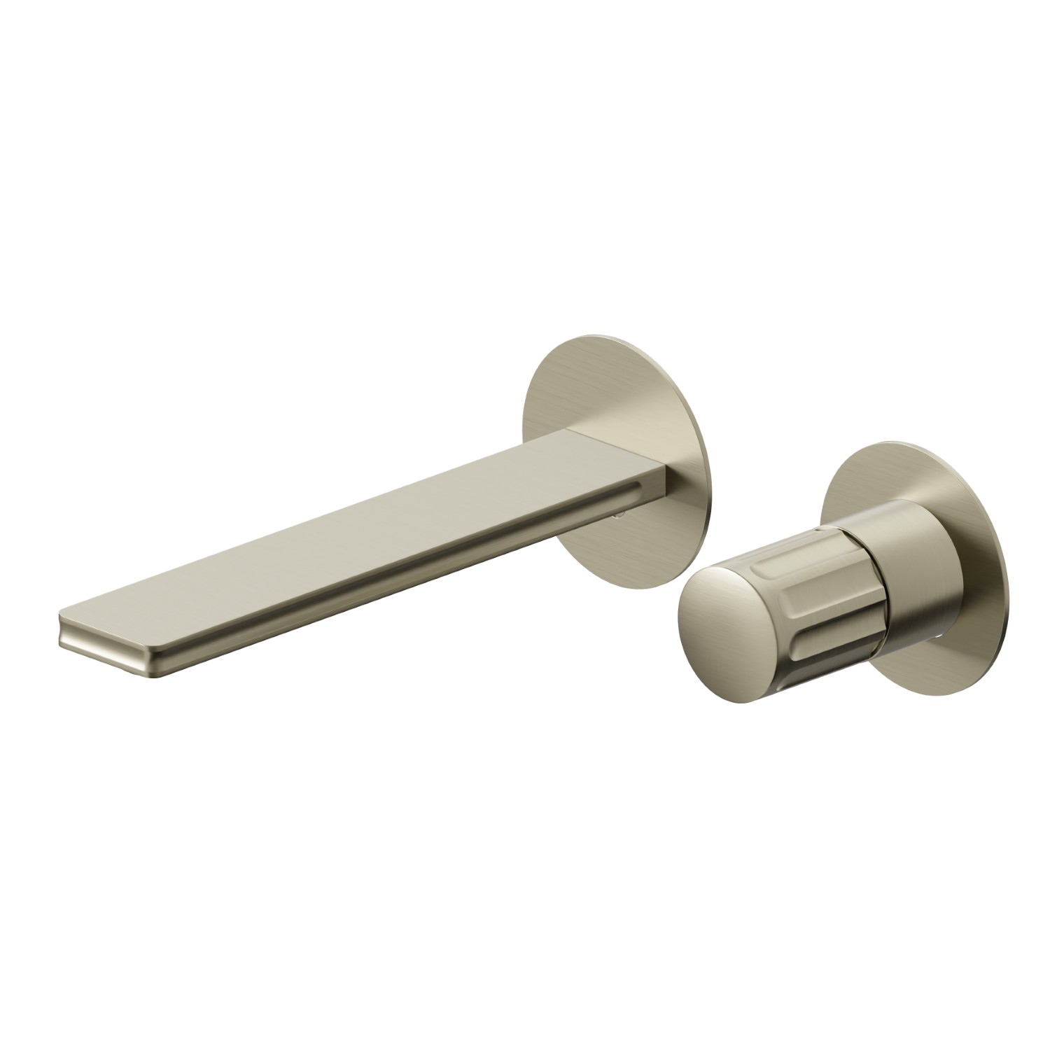 2-hole wall-mounted washbasin group - finish PVD Brushed Pale Gold