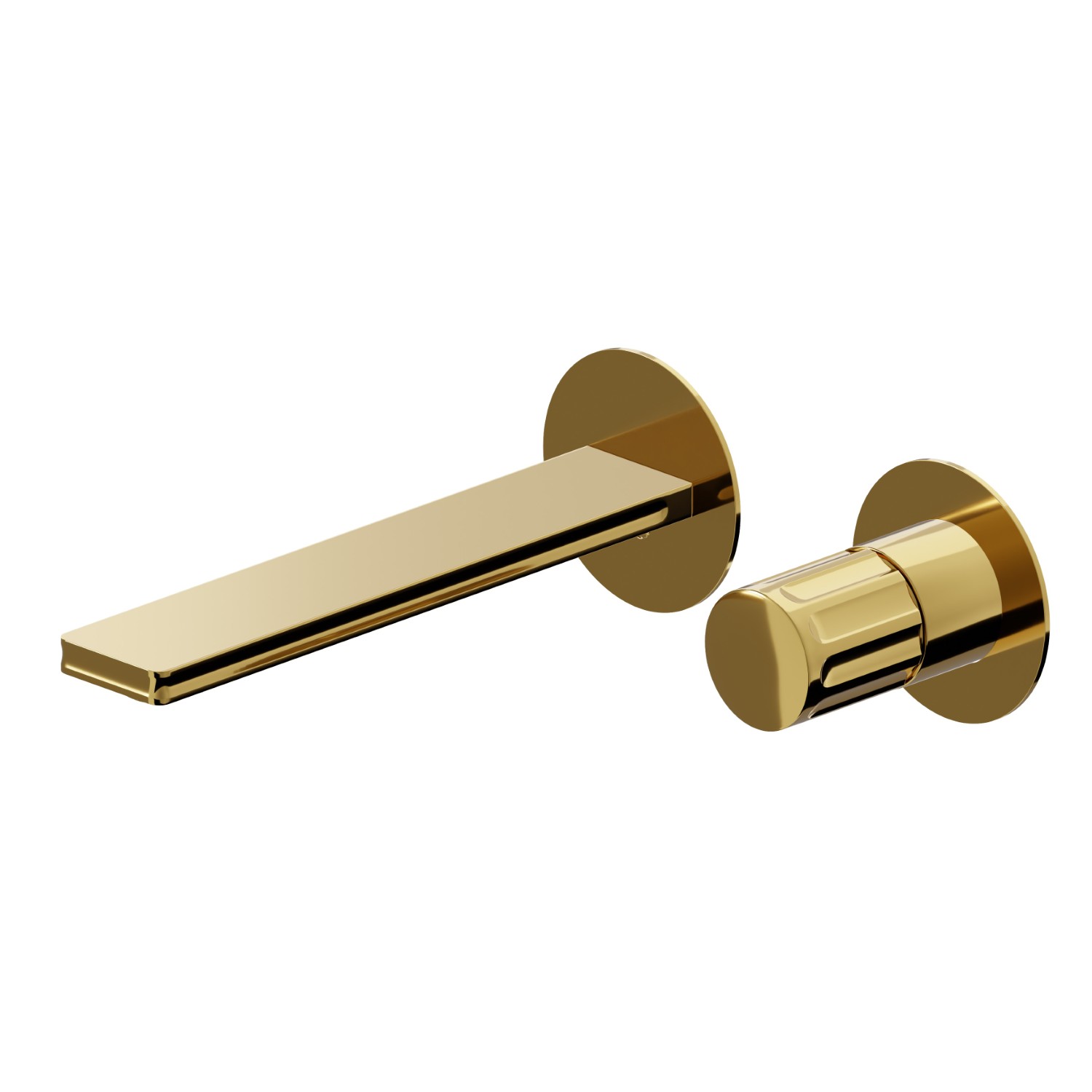 2-hole wall-mounted washbasin group - finish PVD Glossy Gold