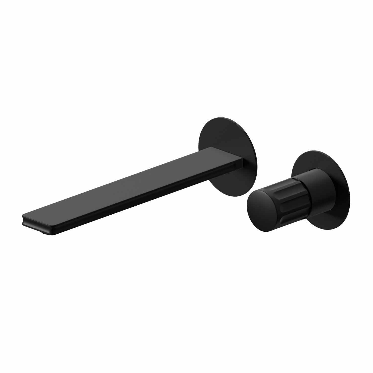 2-hole wall-mounted washbasin group - finish Matt Black