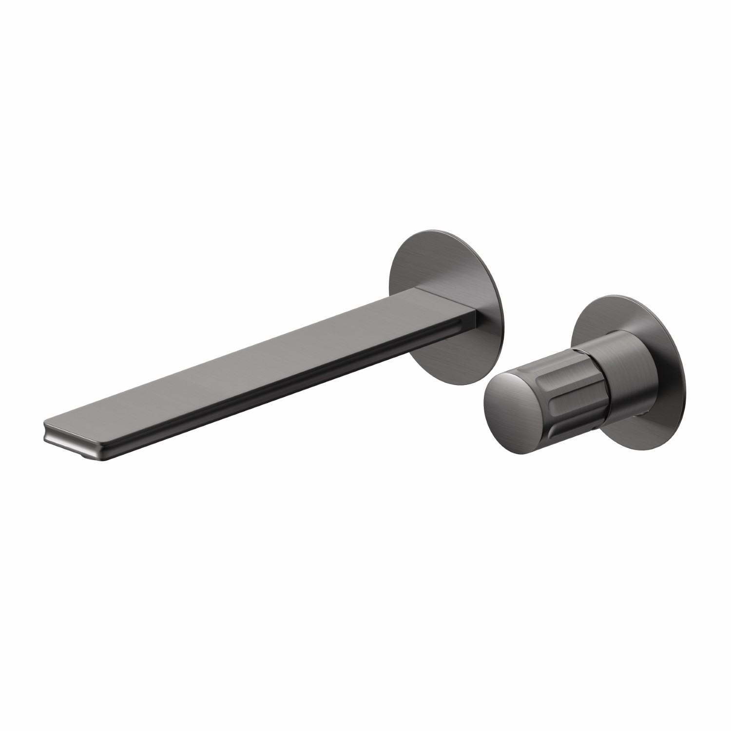 2-hole wall-mounted washbasin group - finish PVD Brushed Gun Metal