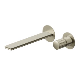 2-hole wall-mounted washbasin group - finish PVD Brushed Pale Gold