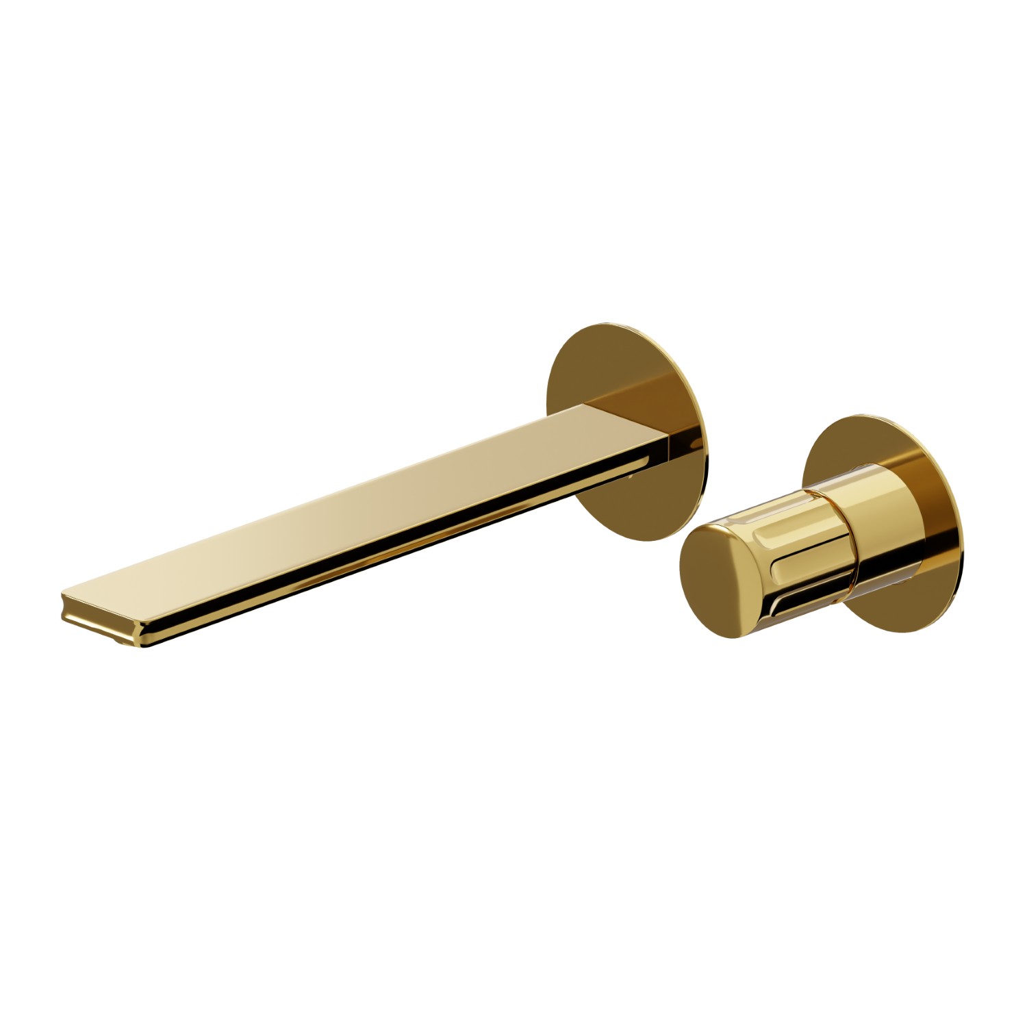 2-hole wall-mounted washbasin group - finish PVD Glossy Gold