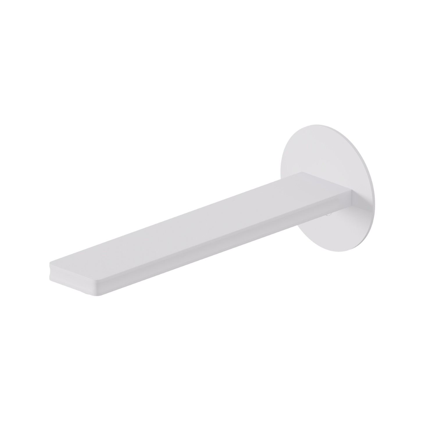 Wall spout for basin group with special 1/2” connection to pre-built-in - finish Matt White
