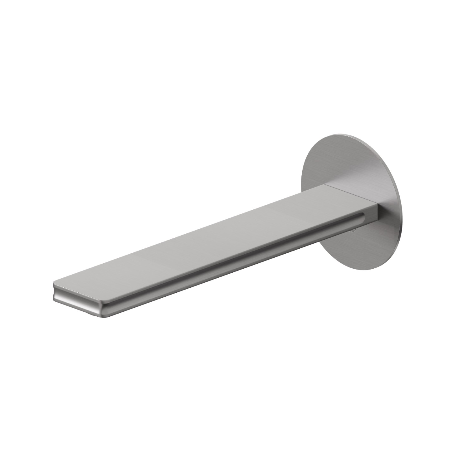 Wandmontierter Auslauf für Waschbecken 1/2-Zoll-Armatur zum Einbau - oberfläche PVD  Gun Metal gebürstet