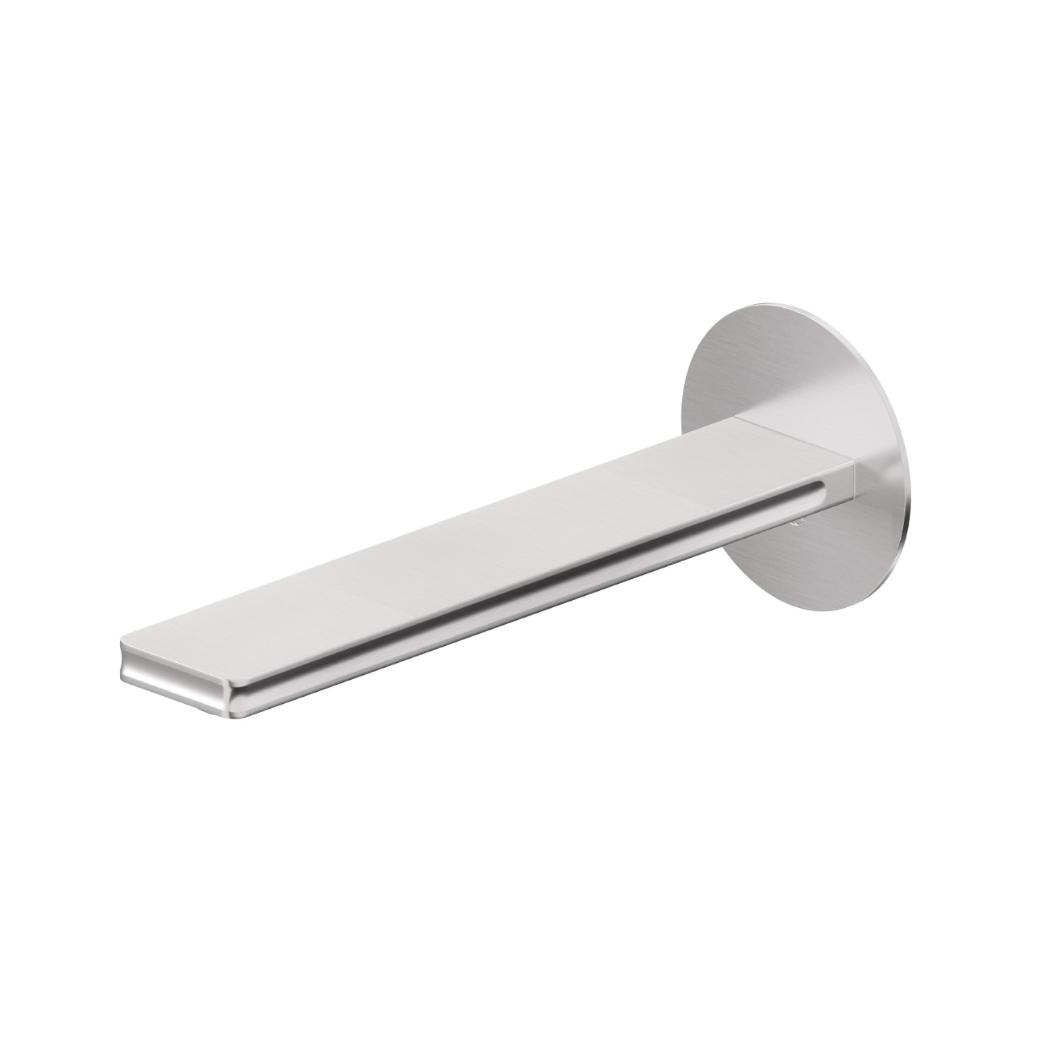 Wall spout for basin group with special 1/2” connection to pre-built-in - finish PVD Brushed steel
