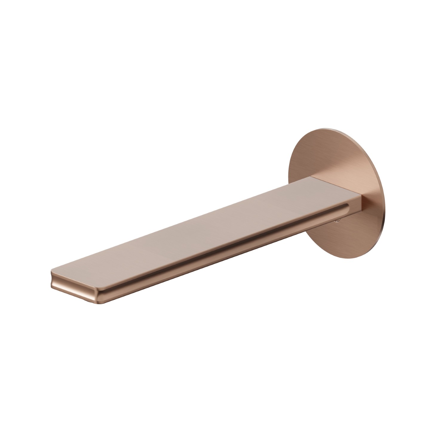 Bec mural pour lavabo avec raccordement spécial 1/2“ à pré-intégrer - finition PVD Brushed Copper Bronze