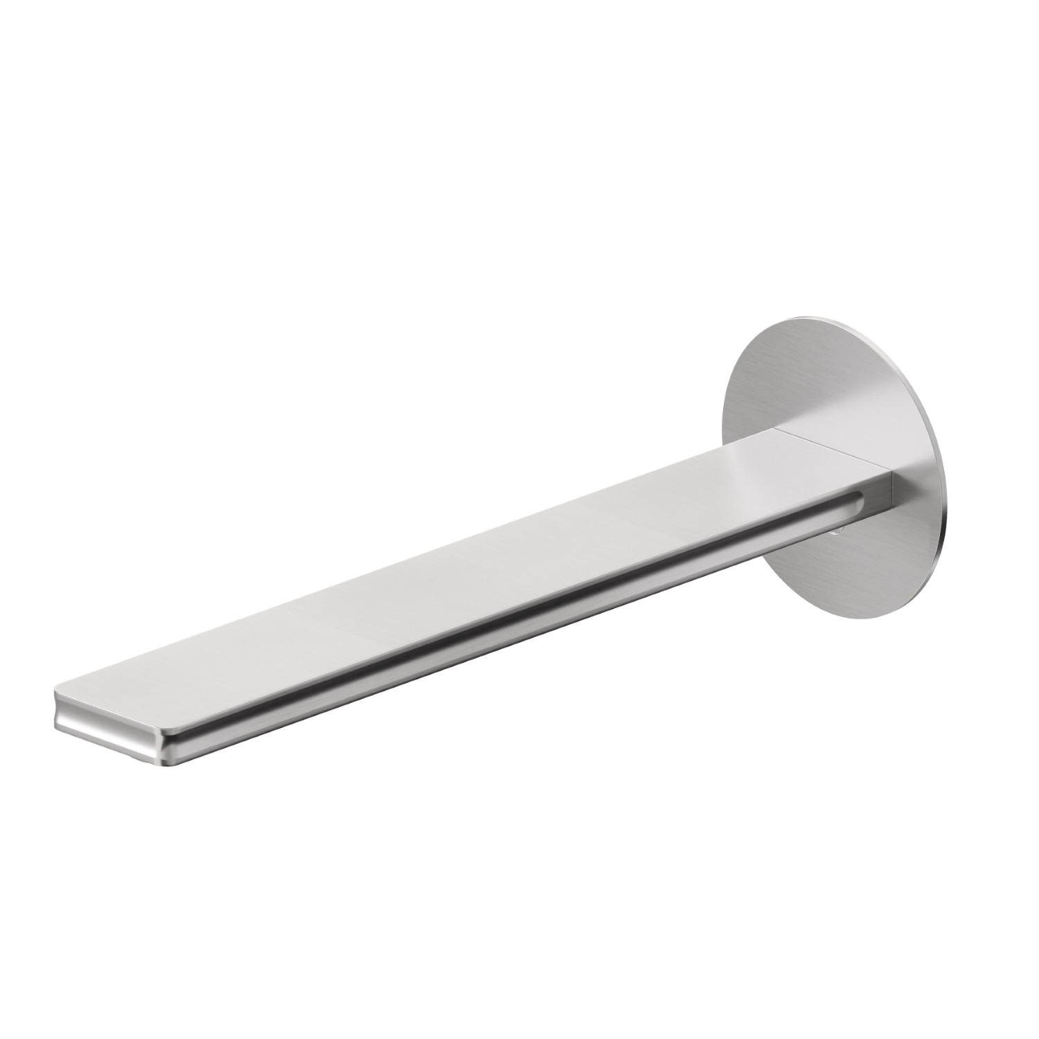 Wall spout for basin group with special 1/2” connection to pre-built-in - finish PVD Brushed steel