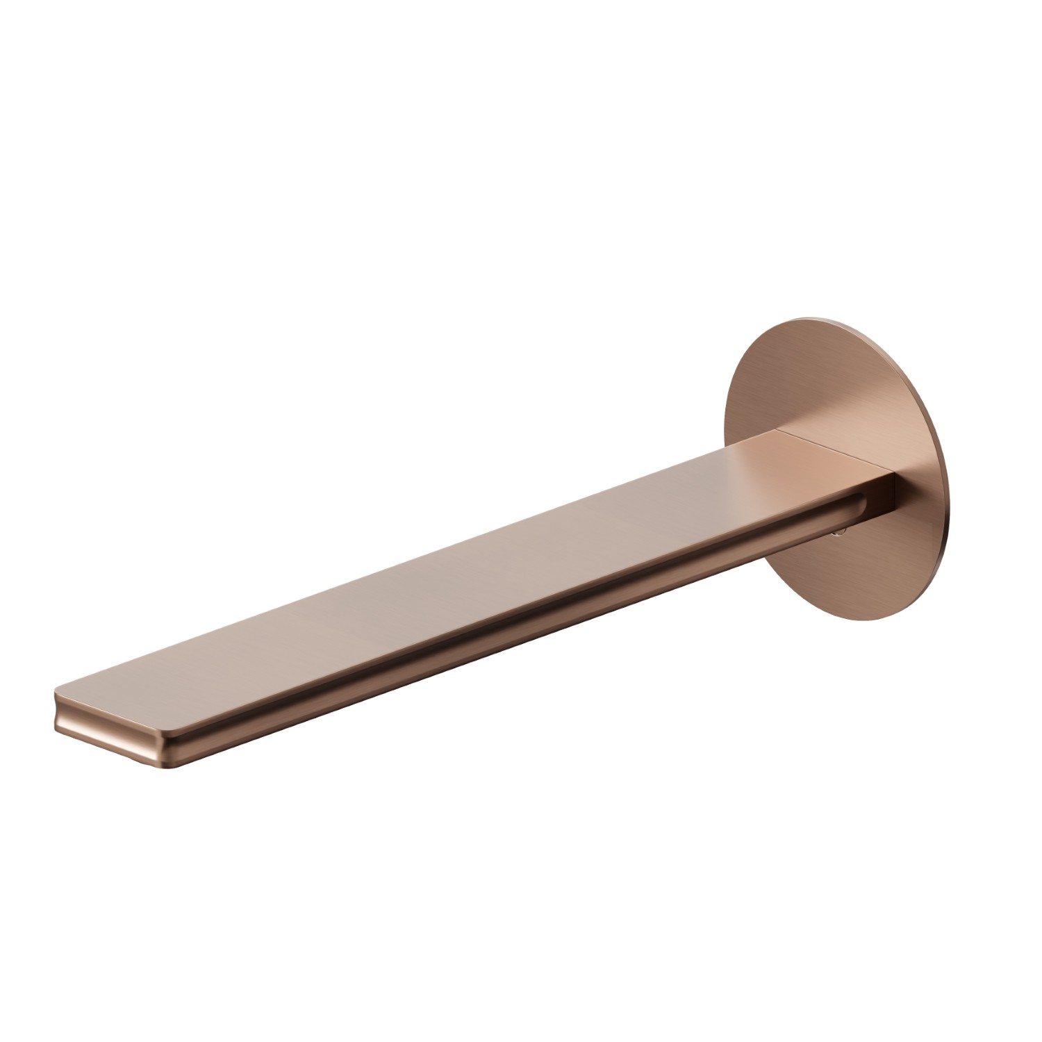 Bec mural pour lavabo avec raccordement spécial 1/2“ à pré-intégrer - finition PVD Brushed Copper Bronze