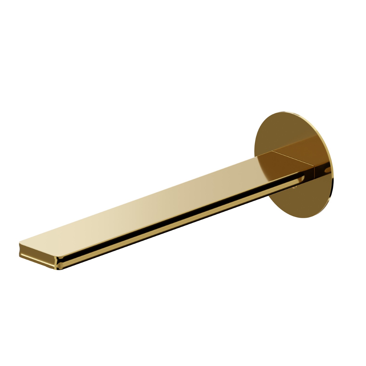Wandmontierter Auslauf für Waschbecken 1/2-Zoll-Armatur zum Einbau - oberfläche PVD Glossy Gold