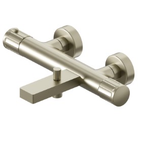 Bath external thermostatic mixer - finish PVD Brushed Pale Gold