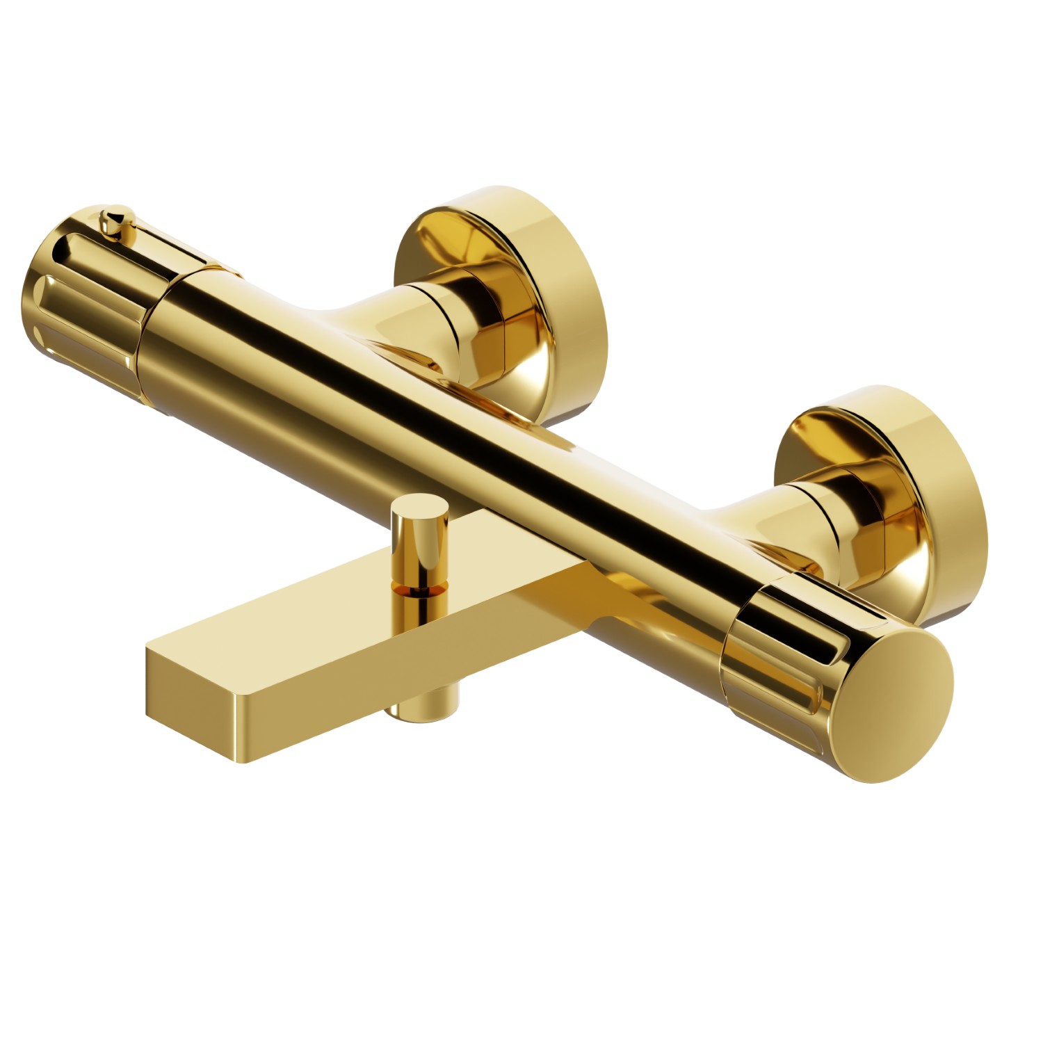 Bath external thermostatic mixer - finish PVD Glossy Gold