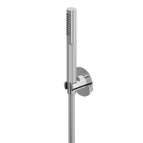 Complete shower set, with hand shower and flexible. Without wall union - finish Chrome
