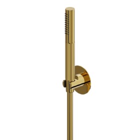 Complete shower set, with hand shower and flexible. Without wall union - finish PVD Glossy Gold